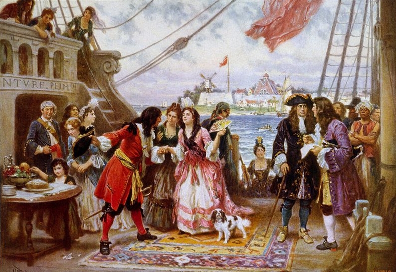 Jean Leon Gerome Ferris Captain Kidd in New York Harbor